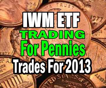 Trading For Pennies Trades For 2013 Using IWM ETF (ishares Russell 2000)