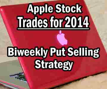 Apple Stock Put Selling Biweekly Strategy Trades For 2014
