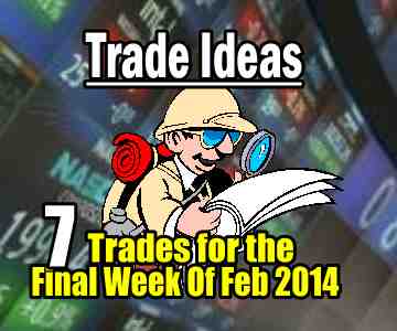 7 Trade Ideas For The Final Week Of February 2014