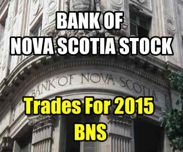 Bank Of Nova Scotia Stock (BNS) Trades For 2015