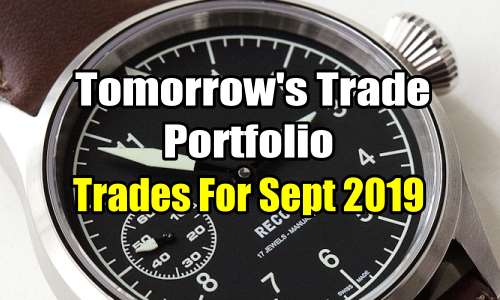 Tomorrow’s Trade Portfolio Ideas for Sep 18 2019