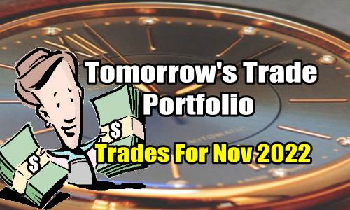 Tomorrow’s Trade Portfolio Ideas for Wed Nov 23 2022