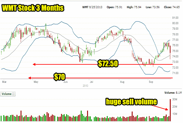 Walmart stock sep 25 2013