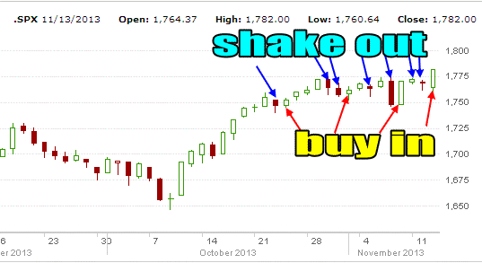 market direction shake out