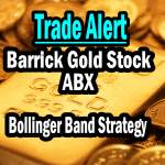 Barrick Gold Stock – Trade Alert Bollinger Bands Strategy Trade