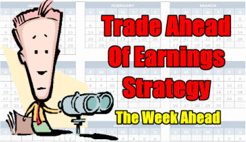 Trade Ahead Of Earnings Strategy The Week Ahead