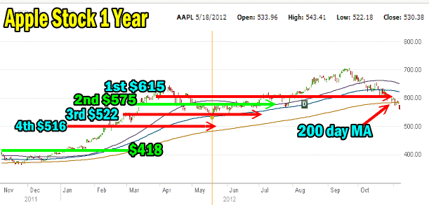 Apple Stock Support Levels