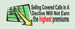 Selling Covered Calls In A Decline Will Not Earn The Highest Call Premiums