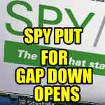 Spy Put Options For Gap Down Opening